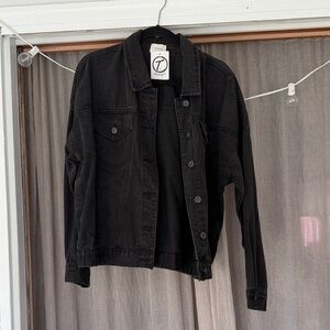 Black Denim Trucker Jacket